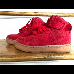 Nike Air Froce 1 High Suede Women’s Sz 7